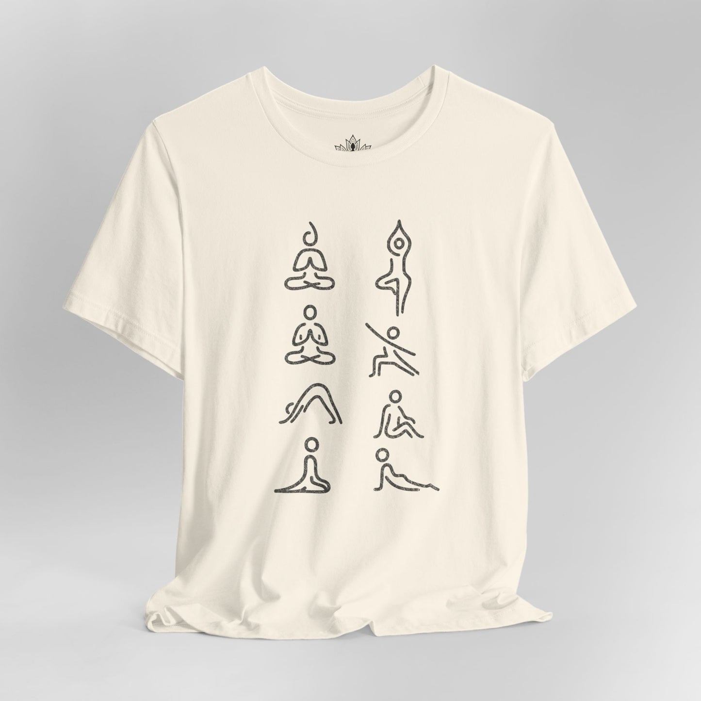 Minimalist Yoga Poses – Mindful Line Art Men Tee