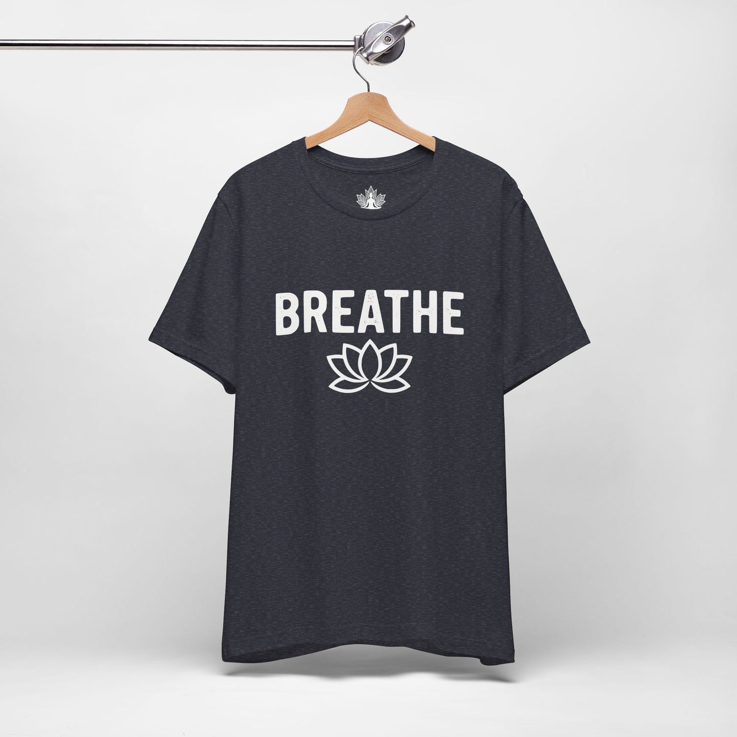 Breathe Lotus – Minimalist Yoga Class Men Tee