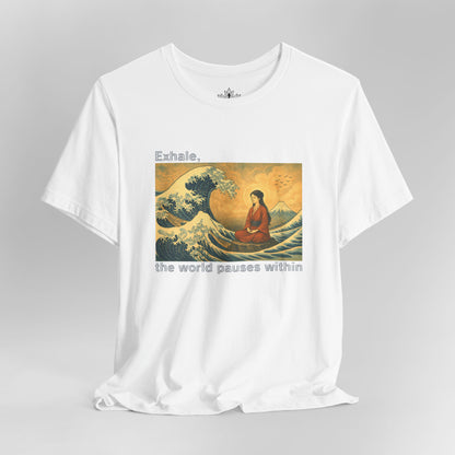 Exhale – Mindful Japanese Wave Men Tee