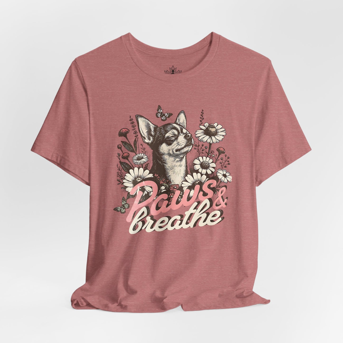 Paws & Breathe – Mindful Floral Dog Tee