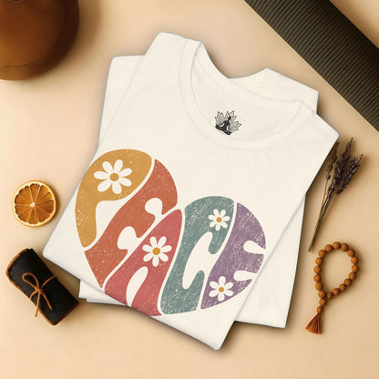 Retro Peace Heart Tee