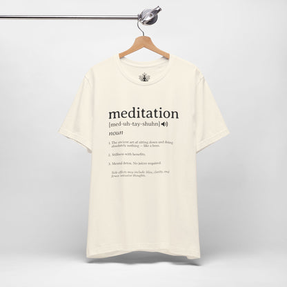 Meditation Definition – Funny Mindful Men Tee