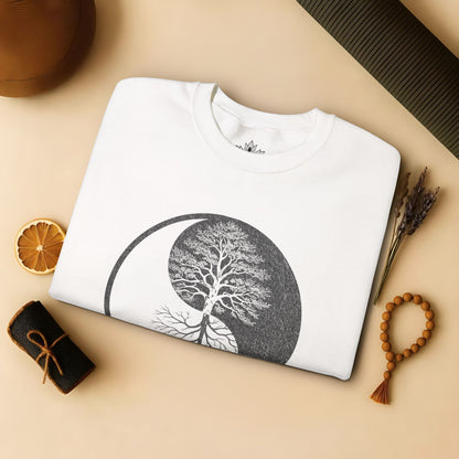 Yin Yang Tree - Mirrored Roots Sweatshirt