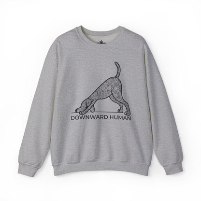 Sweat-shirt Downward Human - Mandala Dog