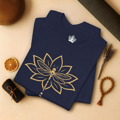 Peace Lotus Dragonfly – Mindful Nature Tee