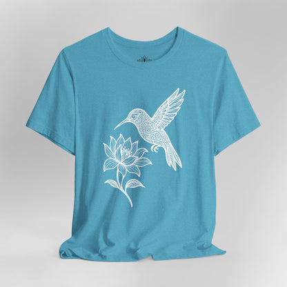 Hummingbird Lotus – Mandala Nature Tee