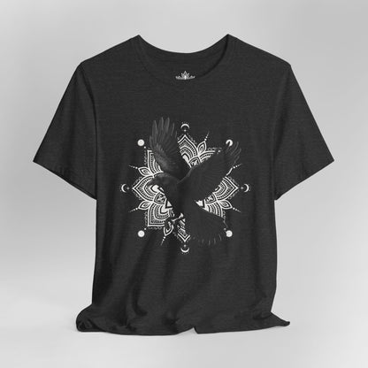 Mystic Raven – Mandala Moon Freedom Men Tee
