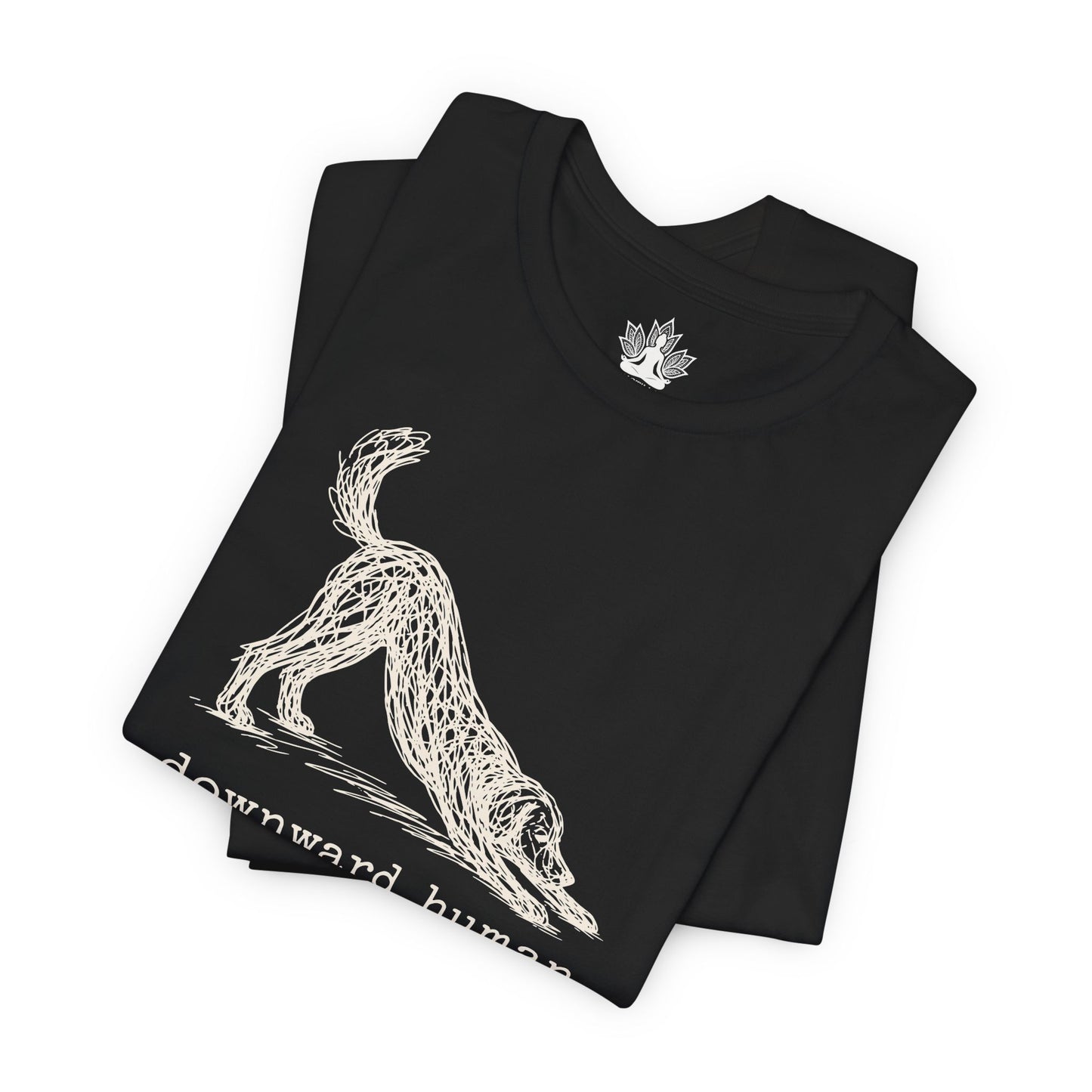 Line Art Downward Human Men Tee