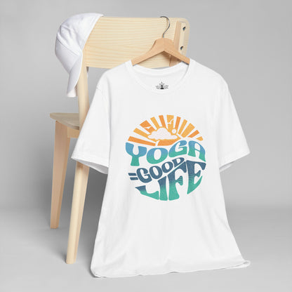 Yoga = Good Life - Happy Vintage Men Tee