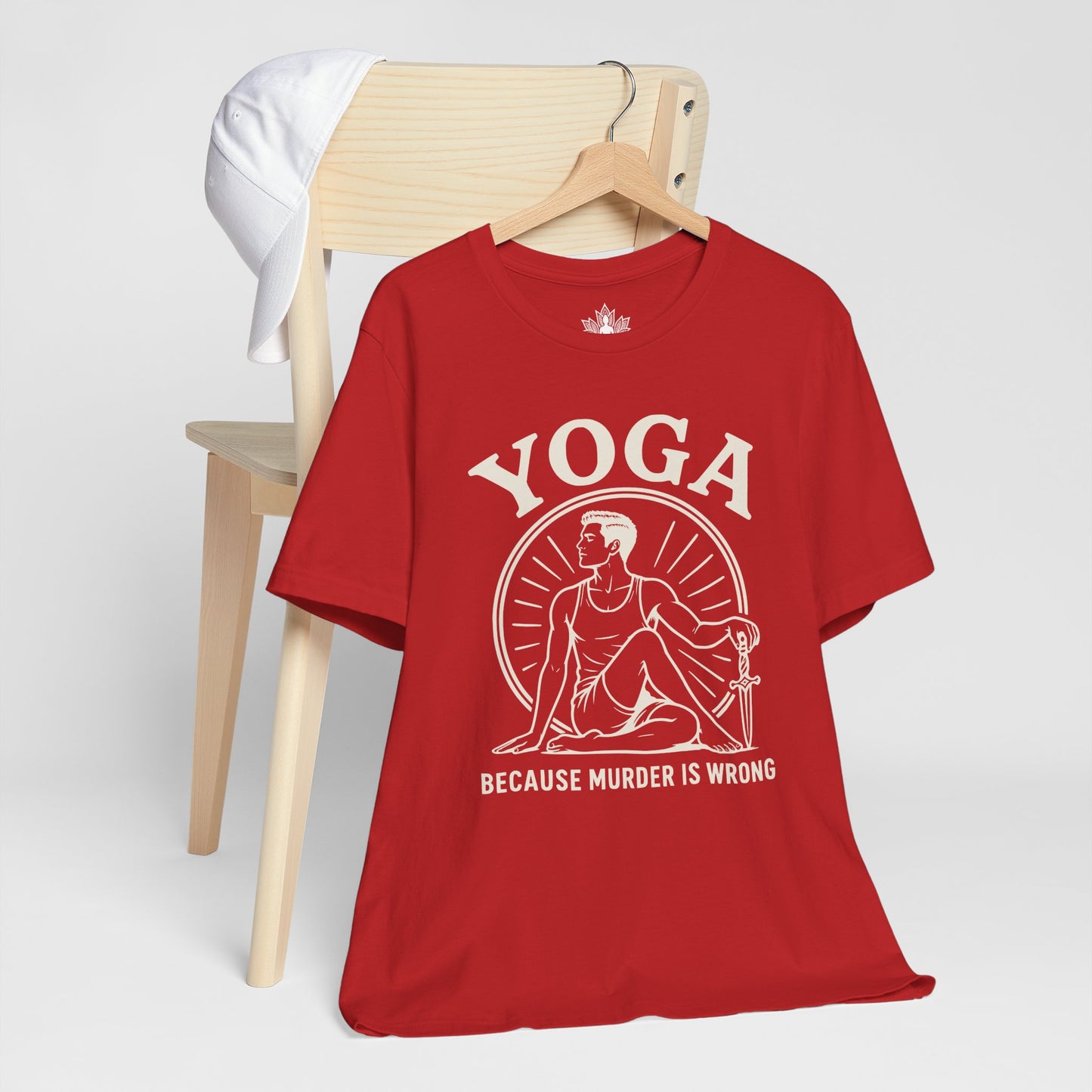 Yoga Because Murder Is Wrong Men Tee