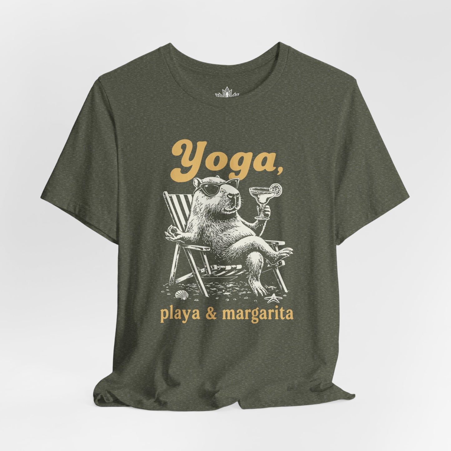 Capybara Yoga, Playa & Margarita Tee
