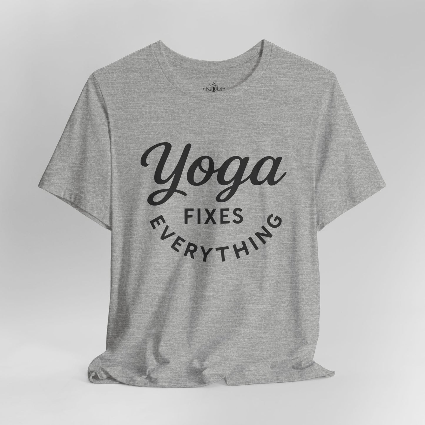 Yoga Fixes Everything – Minimalist Yoga Graphic Tee