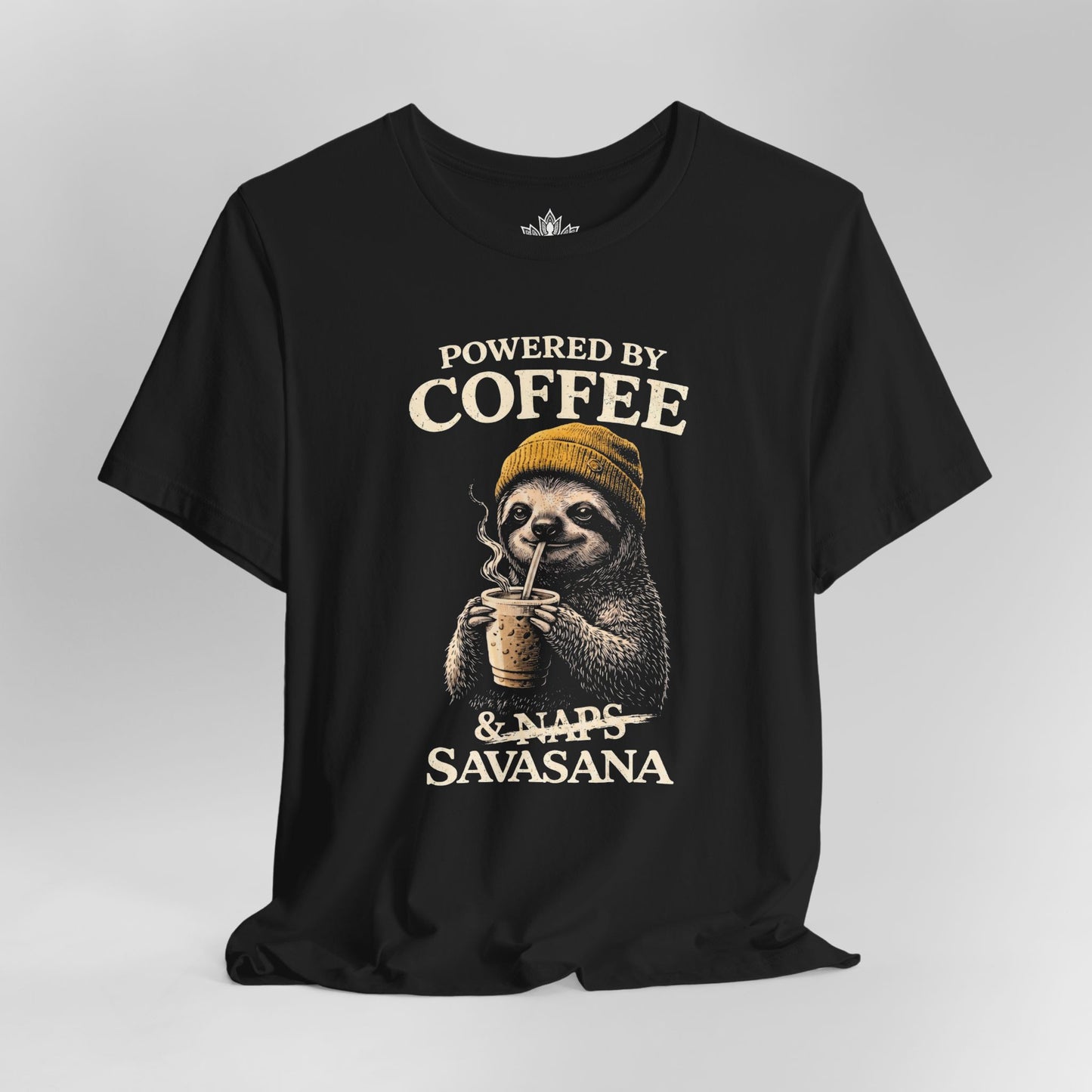 Powered By Coffee & Savasana Men Tee