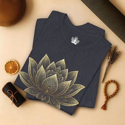 Golden Lotus Flower Tee