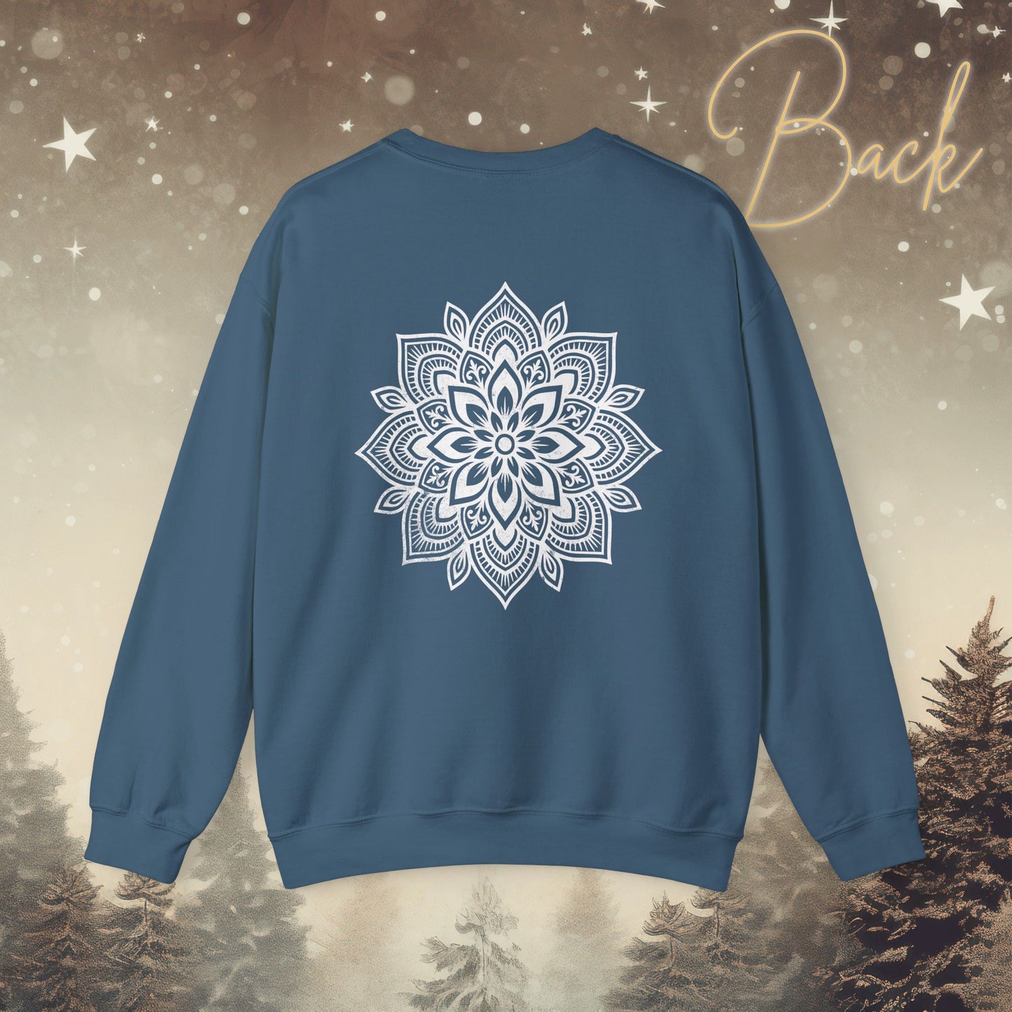 Cozy Breathe Sweatshirt - Mandala Back Print