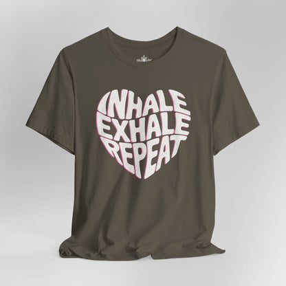 Inhale Exhale Repeat – Mindful Heart Tee