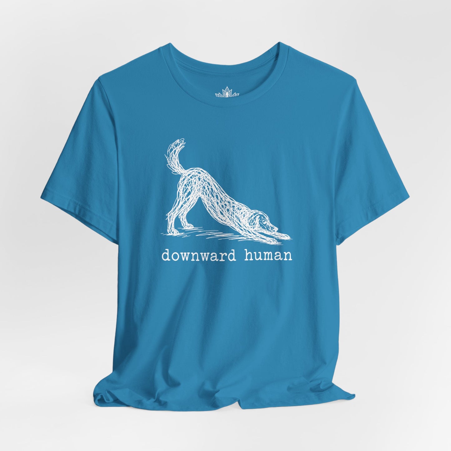 Line Art Downward Human Men Tee
