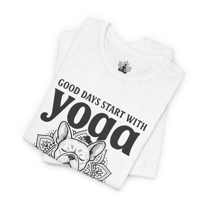 French Bulldog Yoga - Good Vibes Men Tee