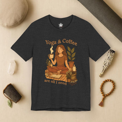 Yoga & Coffee – Cozy Morning Tee
