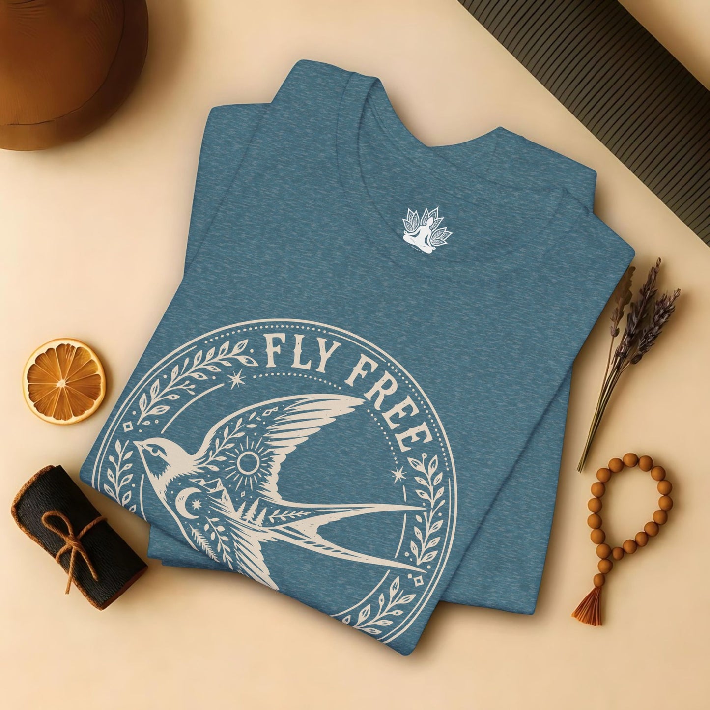 Fly Free, Little Bird Badge Tee