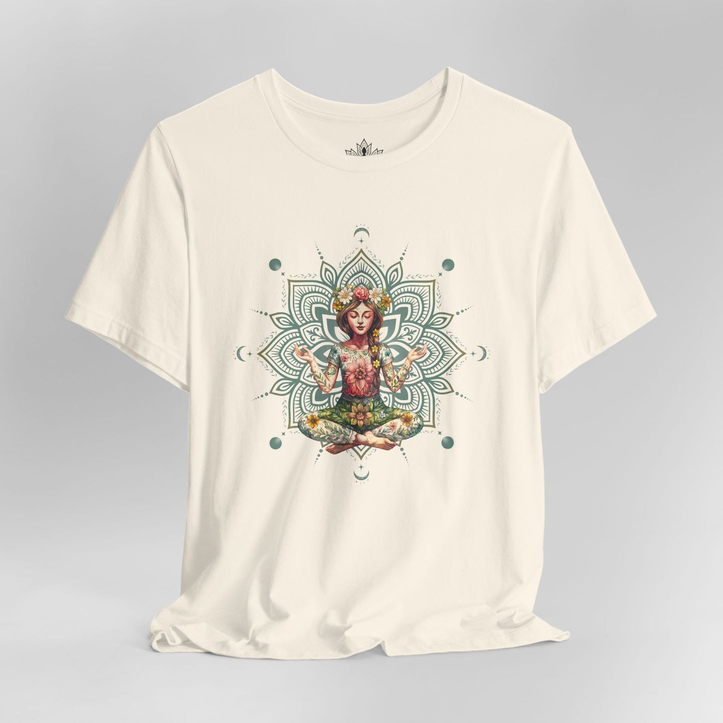 Boho Méditation Fleurie – Posture du Lotus Botanique