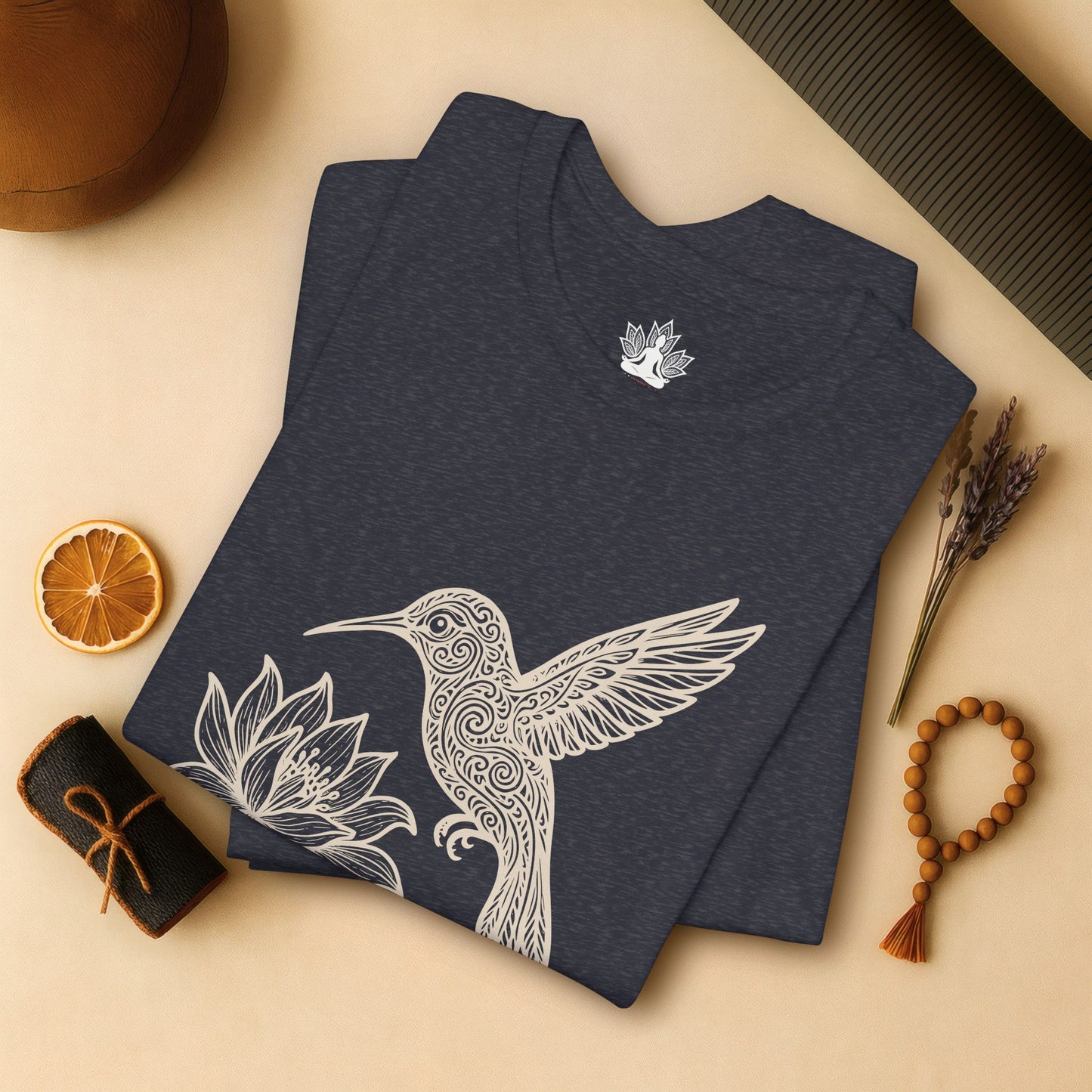 Hummingbird Lotus – Mandala Nature Tee