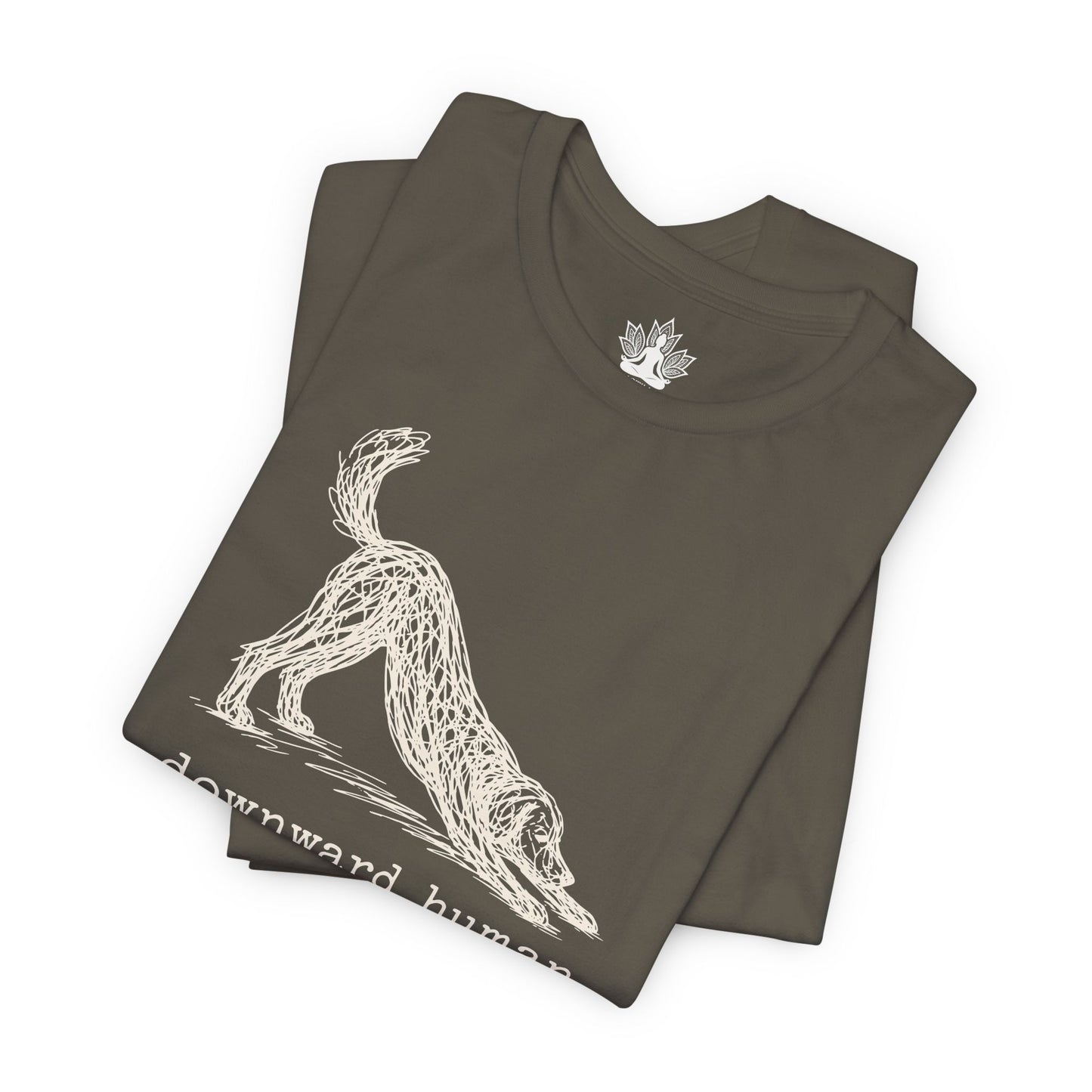 Line Art Downward Human Men Tee