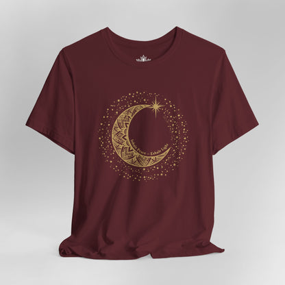Inhale Peace Exhale Light - Mandala Moon Tee