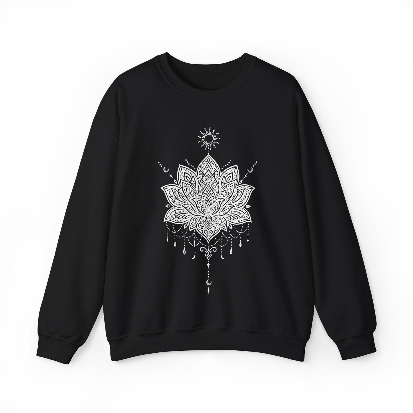 Sacred Lotus Mandala – Mindful Yoga Sweatshirt