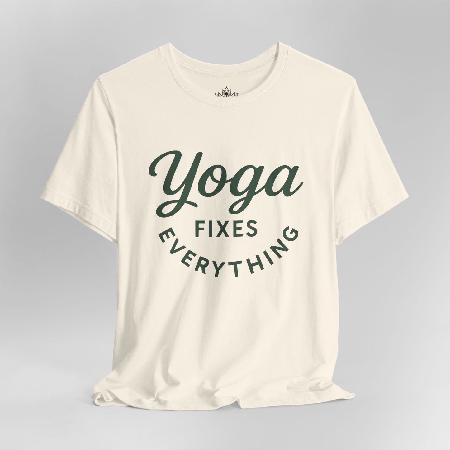 Yoga Fixes Everything – Minimalist Yoga Graphic Tee