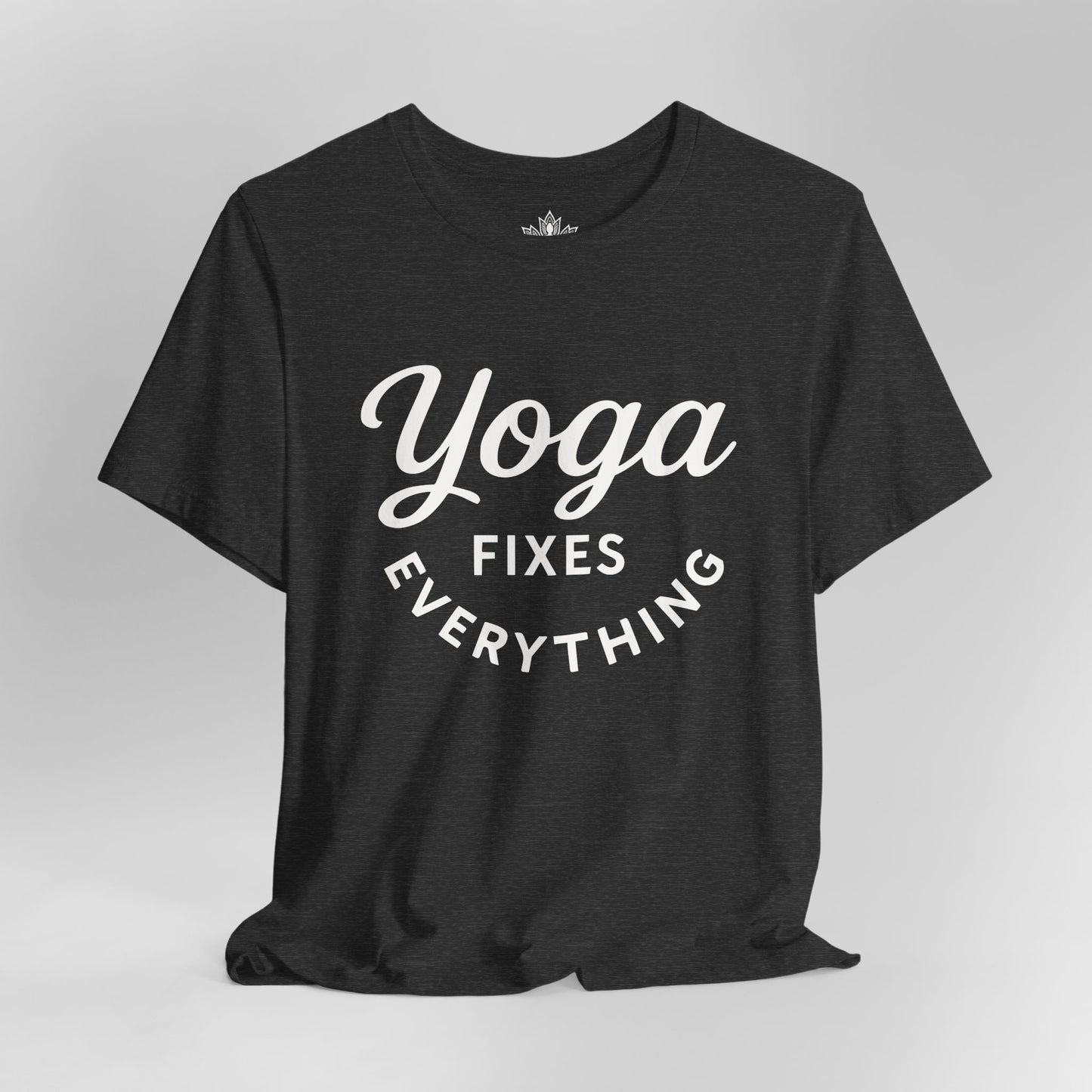 Yoga Fixes Everything – Minimalist Yoga Graphic Tee