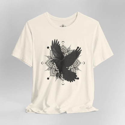Mystic Raven – Mandala Moon Freedom Men Tee