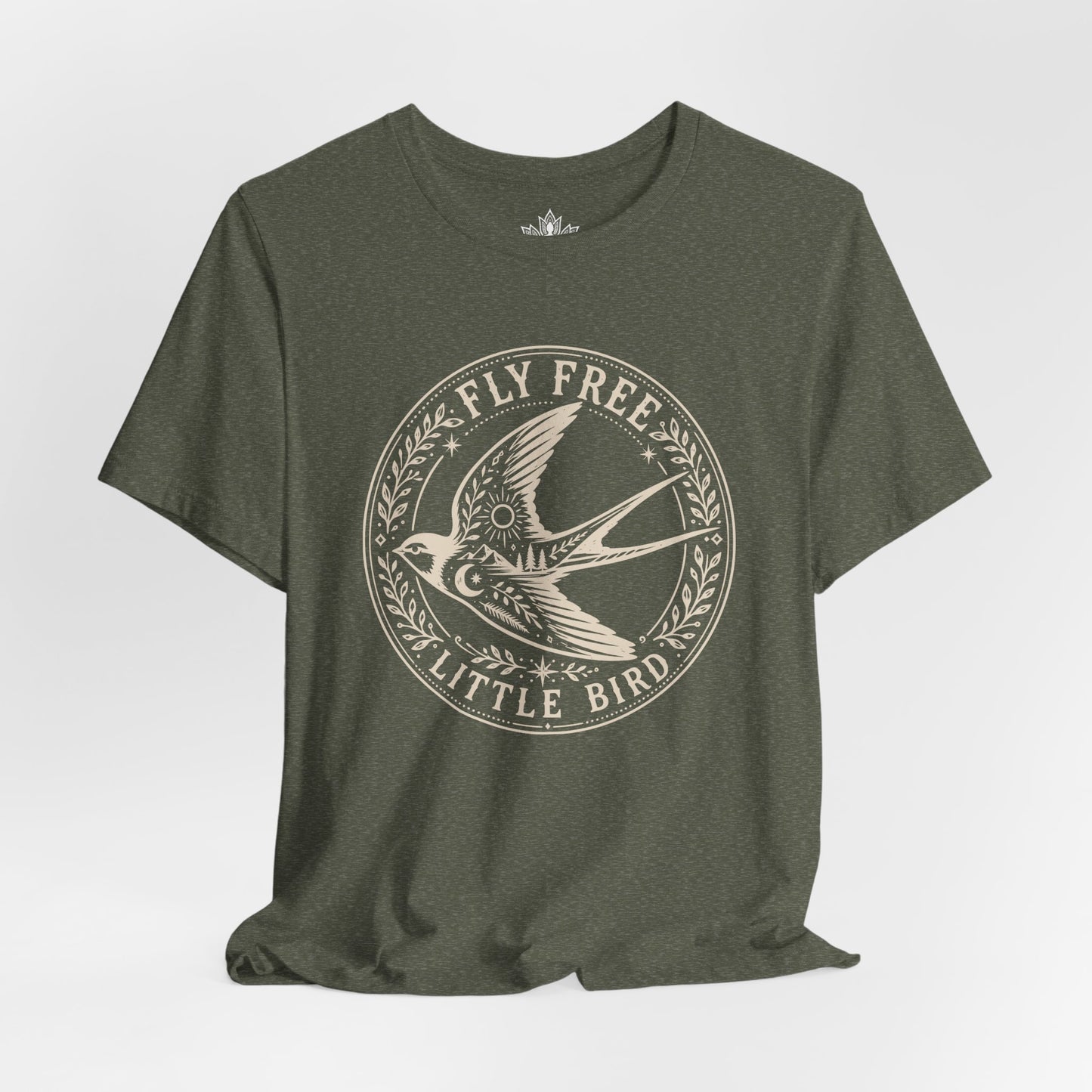 Fly Free, Little Bird Badge Tee