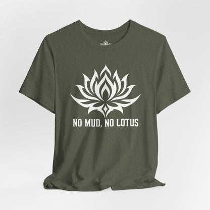 No Mud, No Lotus Tribal Art Men Tee