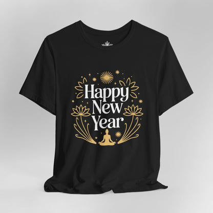 Mindful New Year - Festive Yoga Lotus Tee