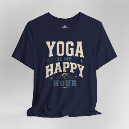 Yoga Is My Happy Hour Men Tee