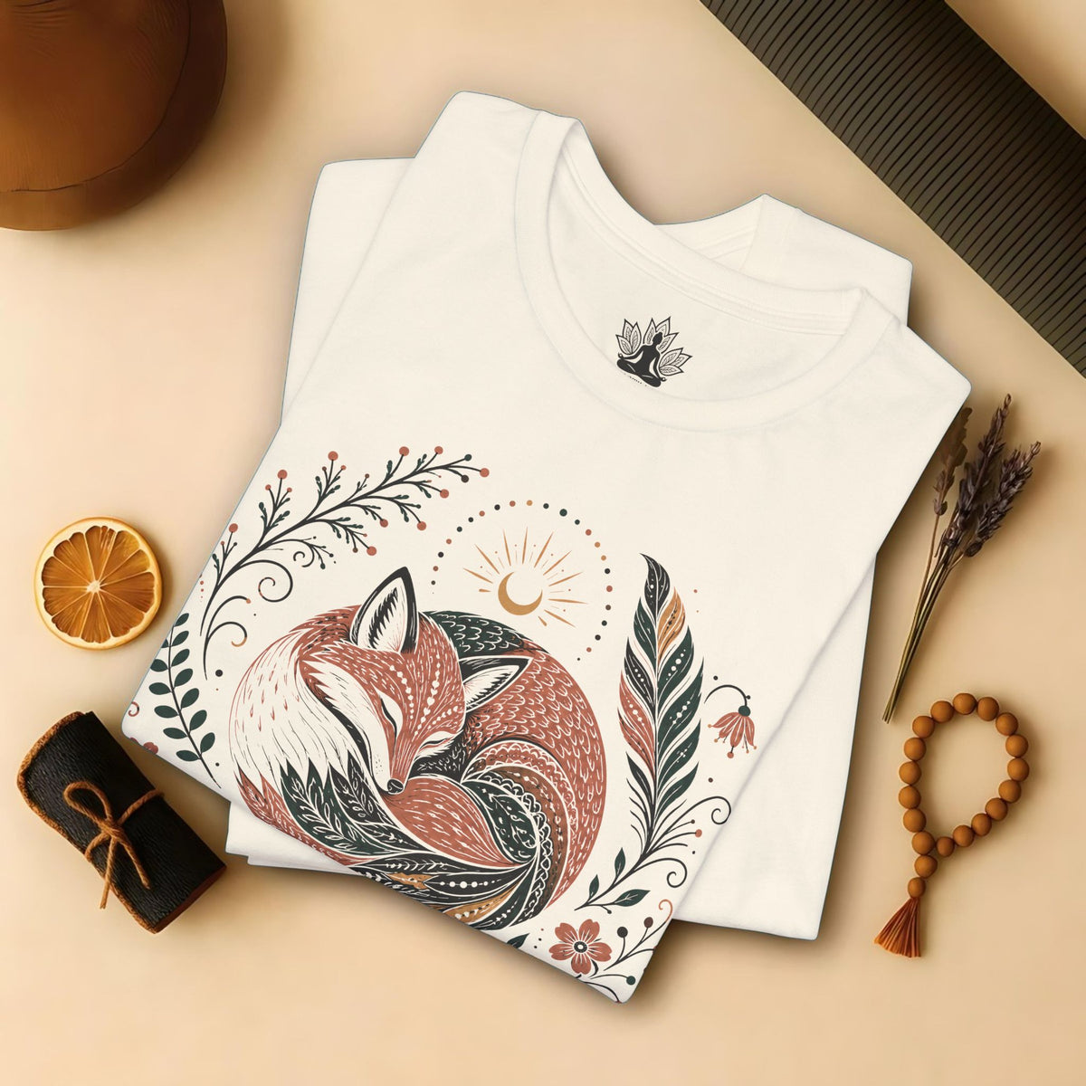 Boho Fox & Feathers Tee