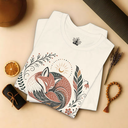 Boho Fox & Feathers Tee