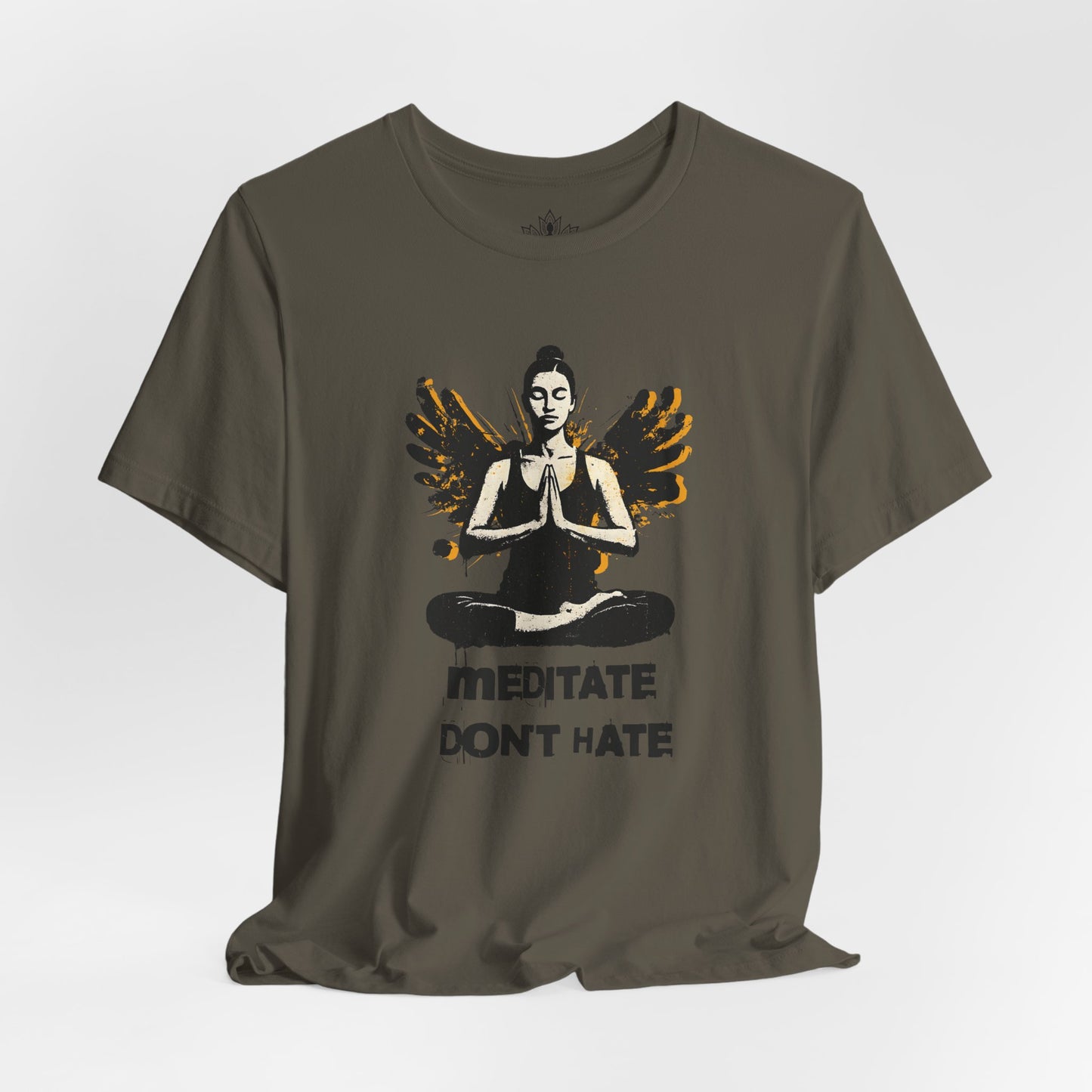 Street Art Meditate Don't Hate Tee