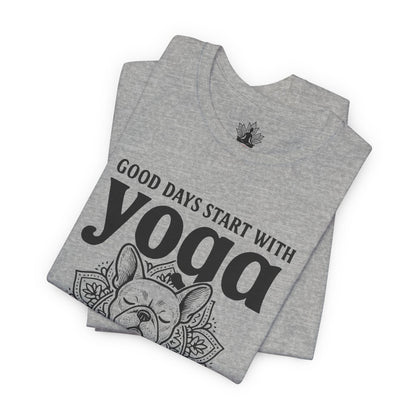 French Bulldog Yoga - Good Vibes Men Tee