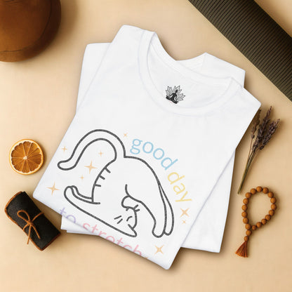 Cat Yoga “Good Day to Stretch” Tee