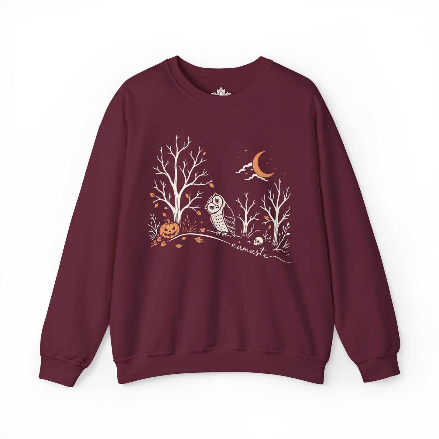 Namaste Forest Owl Halloween Edition Sweatshirt