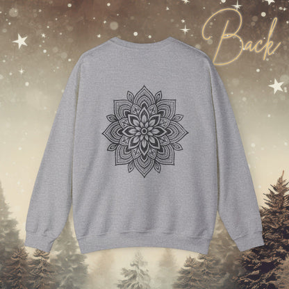 Cozy Breathe Sweatshirt - Mandala Back Print