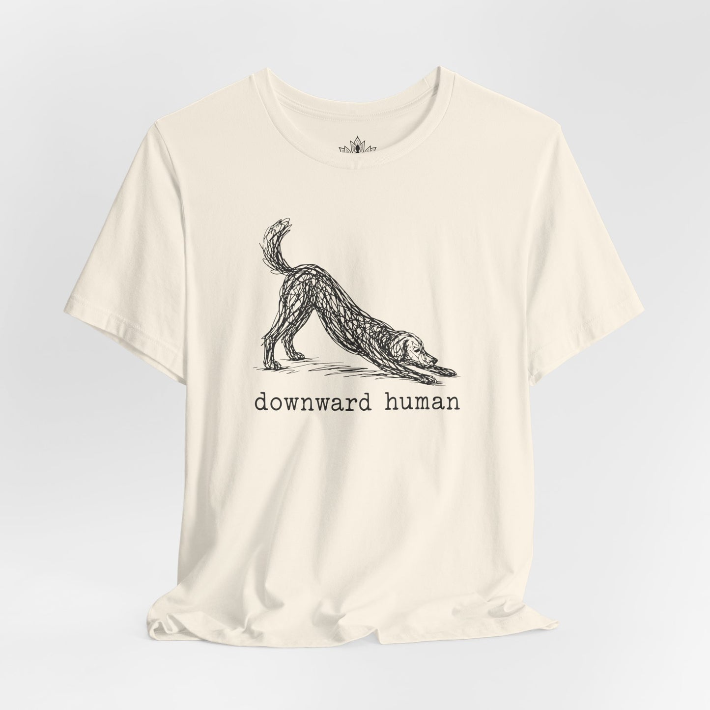 Line Art Downward Human Men Tee
