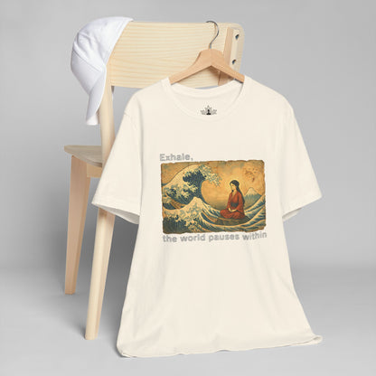 Exhale – Mindful Japanese Wave Men Tee