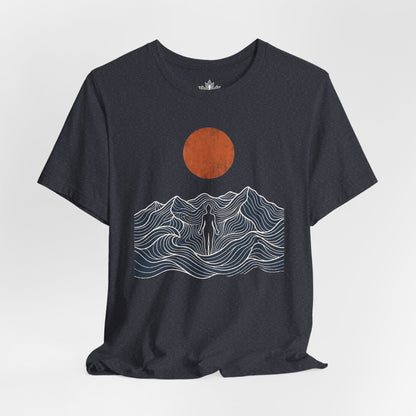 Retro Mountain Pose Tee