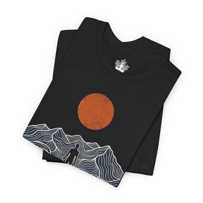 Retro Mountain Pose Men Tee