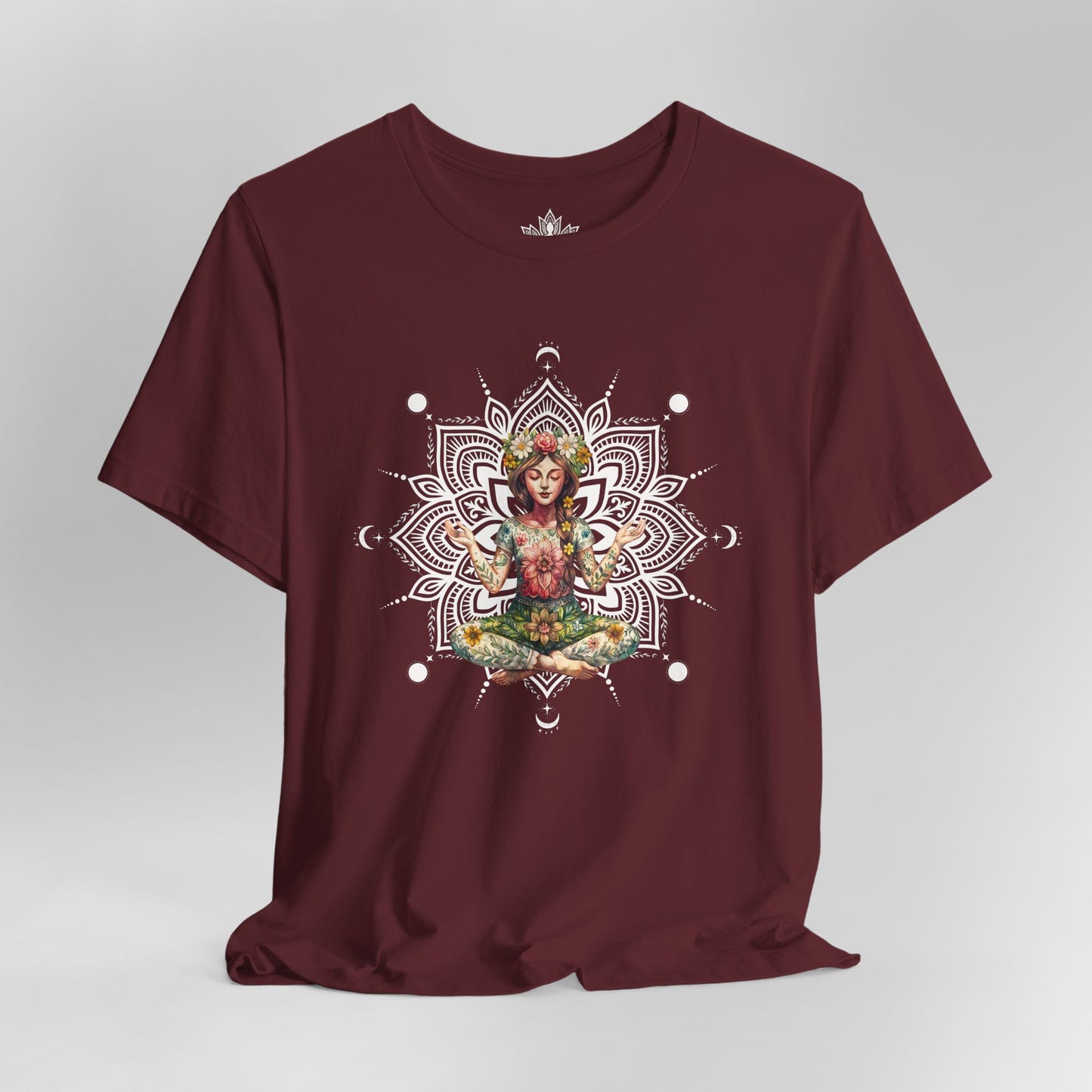 Boho Méditation Fleurie – Posture du Lotus Botanique