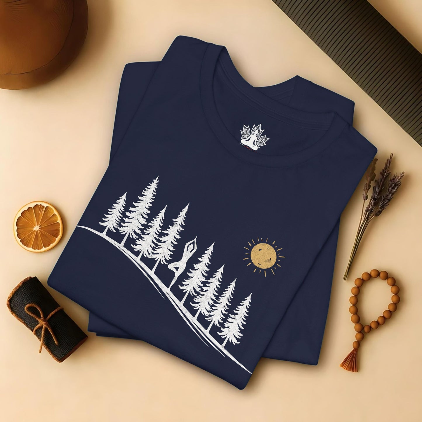 Forest Tree Pose Yoga – Balance in Nature Tee