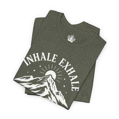 Inhale Exhale Repeat - Mountain Peace Men Tee